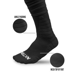 XTD® Scrunch Football Socks Black