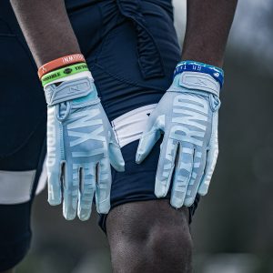 G1® Youth Football Gloves Columbia Blue
