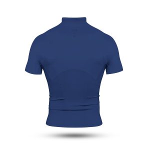 Nxtrnd Core Turtleneck Compression Short Sleeve Navy Blue