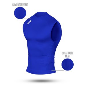 Nxtrnd Core Turtleneck Compression Sleeveless Blue