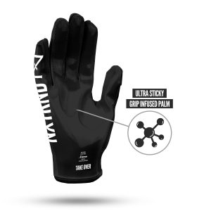 G1® Youth Football Gloves Black