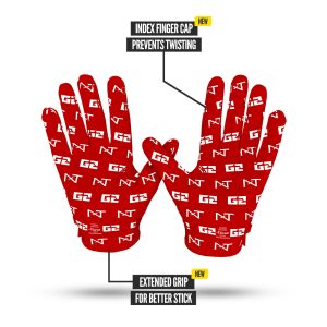 G2® Pro Football Gloves Red