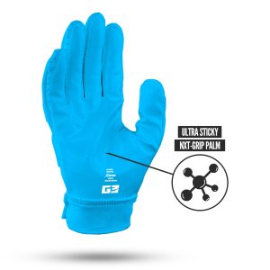G3® Pro Padded Football Gloves Neon Blue