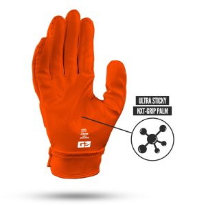 G3® Pro Padded Football Gloves Orange