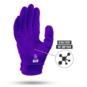 G3® Pro Padded Football Gloves Purple