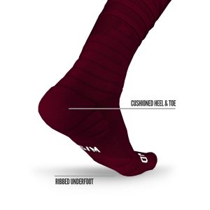 XTD® Scrunch Football Socks Maroon