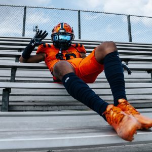 Scrunch Football Leg Sleeves Navy Blue