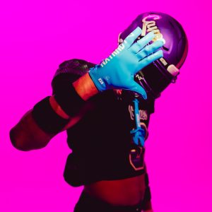 G1® Pro Football Gloves Neon Blue