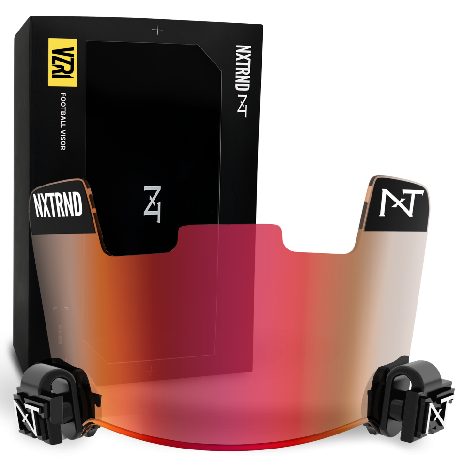 VZR1® Football Visor Clear Red