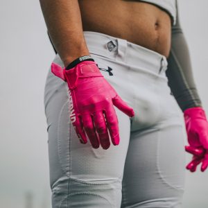 G1® Youth Football Gloves Pink