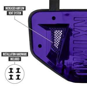 B-PLATE® Football Back Plate Chrome Purple