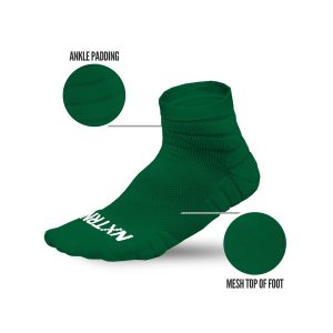 Quarter Socks Green (3-Pairs)