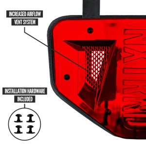 B-PLATE® Football Back Plate Chrome Red
