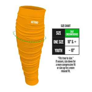 Scrunch Football Leg Sleeves Yellow