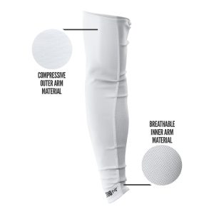 AirTek Arm Sleeves White (1 Pair)