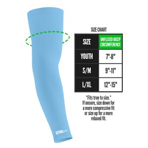 AirTek Arm Sleeves Columbia Blue (1 Pair)