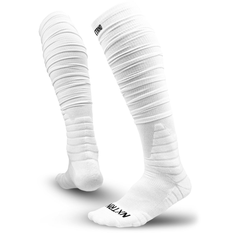 XTD® Scrunch Football Socks White